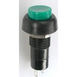 PBS-11B green, ������ ��� �������� OFF-(ON) (1A 250VAC), �������