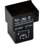 TR90-24VDC-SC-A-R, ���� 1���. 124V / 30A, 240VAC