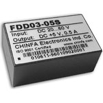 FDD03-05D2, DC/DC , 3,  9-18,  5, -5/250