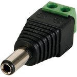 CD018, DC PLUG 5.5x2.5MM MALE TO SCREW TERMINAL (5pcs)