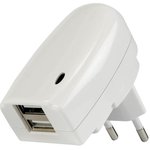 PSSEUSB5, CHARGER WITH DUAL USB OUTPUT - 5V-2A, 10W