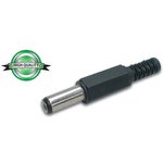 CD012H, PLASTIC DC PLUG 2.5 x 5.5 x 14mm