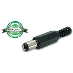 CD003H, PLASTIC DC PLUG 2.1 x 5.5 x 9.0 mm MALE