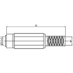 CD013, FEMALE DC PLUG 2.1mm x 5.5mm
