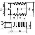 ML8, U PROFILE TO220/TO3P 35X28X13