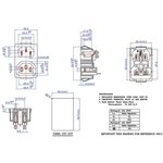 PSCFM, POWER AC SOCKET MALE & FEMALE 10A