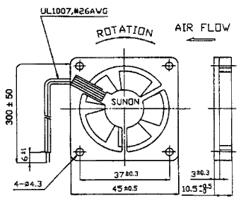 ����������� SUNON ����������� ���� ������ fan_sunon_dc_45x45x10�� ����� �������� ������