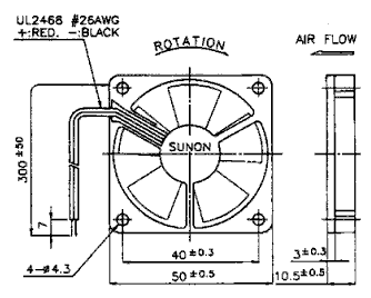 Вентиляторы SUNON постоянного тока размер fan_sunon_dc_50x50x10мм Минск Беларусь продам