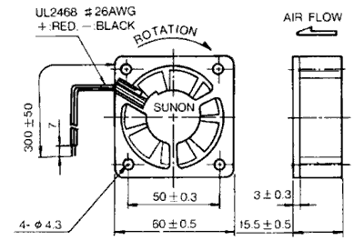 ����������� SUNON ����������� ���� ������ fan_sunon_dc_60x60x15�� ����� �������� ������