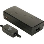 PSSE17, UNIVERSAL SWITCHING MODE REGULATED ADAPTER - OUTPUT: 12 TO 22VDC + 5V USB OUTPUT (110W)