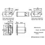EMIF6A, EMI/EMC FILTER 250V 6A - LEAK 0.35mA MAX