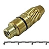 7-0219 / RCA jack gold black